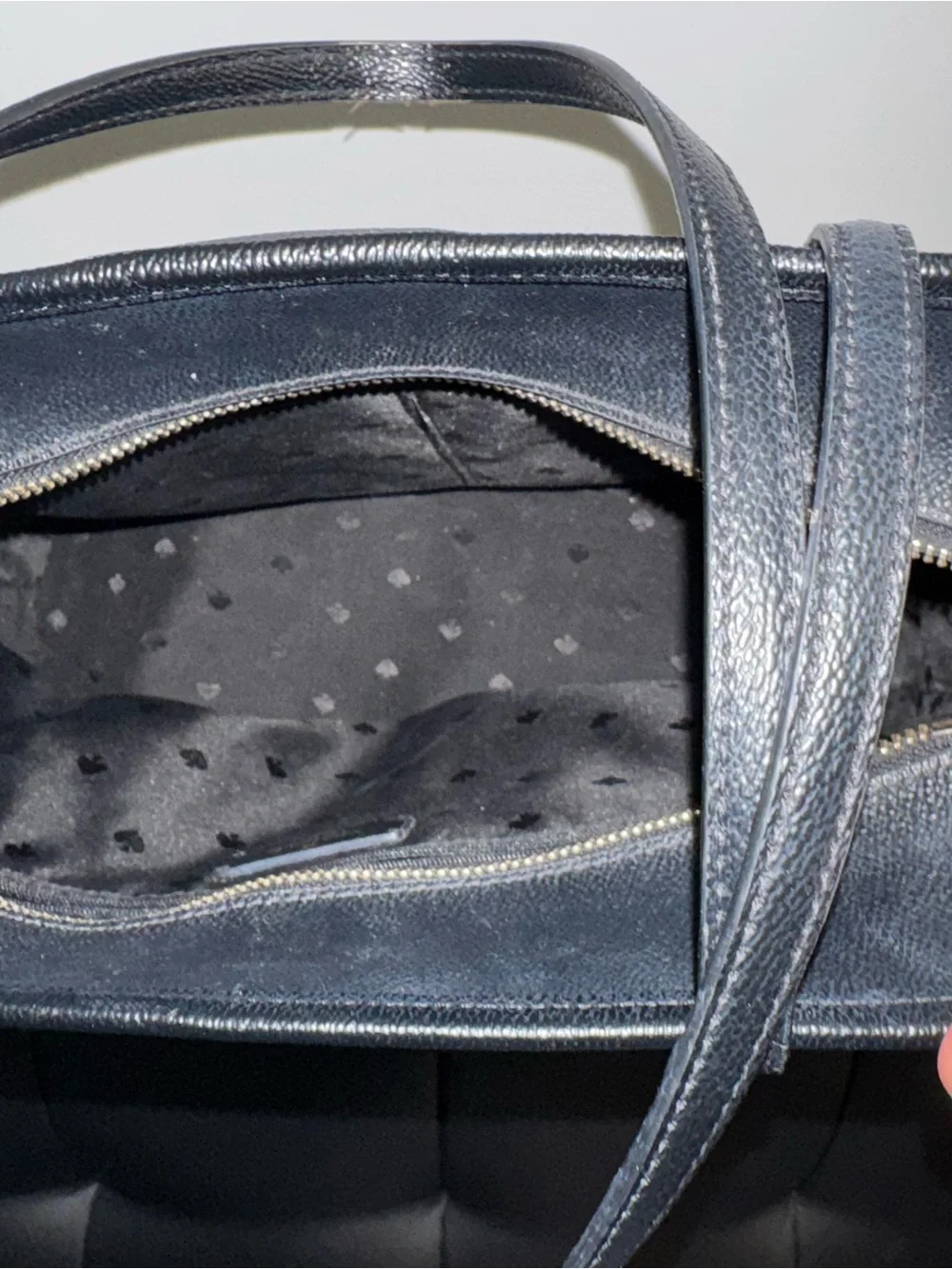 kate spade Black Pebbled Leather Tote - Picture 3 of 4